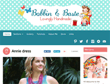 Tablet Screenshot of bobbinandbaste.com
